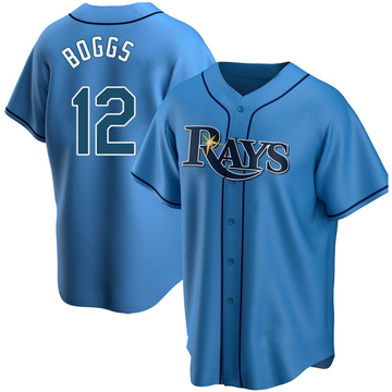 Tampa Bay Rays #12 Wade Boggs Pink Fashion Women's Stitched MLB Jersey